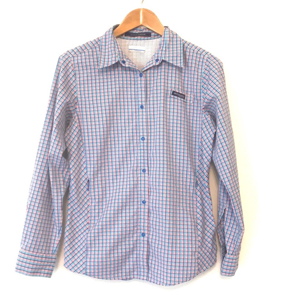 Columbia Omni-Shade SUPER TAMIAMI Plaid PFG Shirt